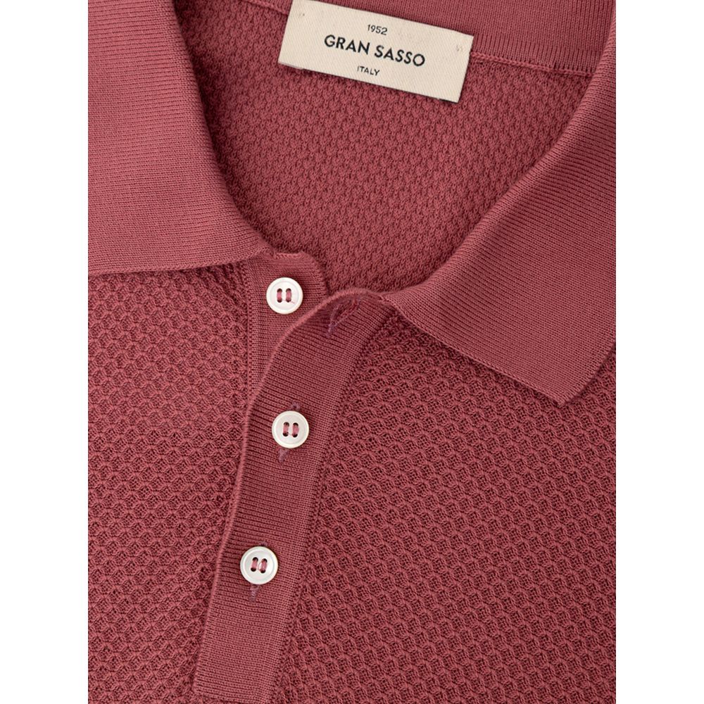 Red Cotton Polo Shirt