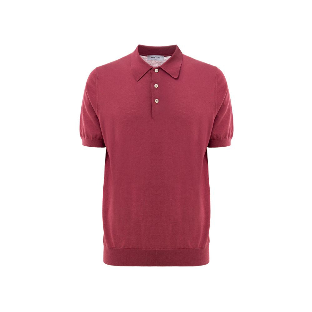 Red Cotton Polo Shirt