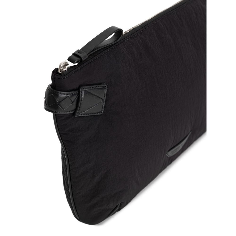 Black Nylon Clutch Bag