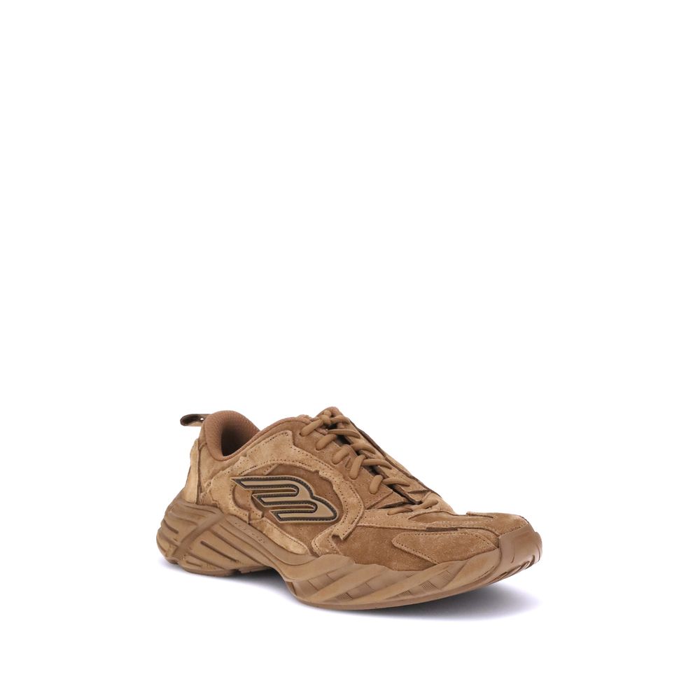 Balenciaga Brown Polyester Athletic Sneakers
