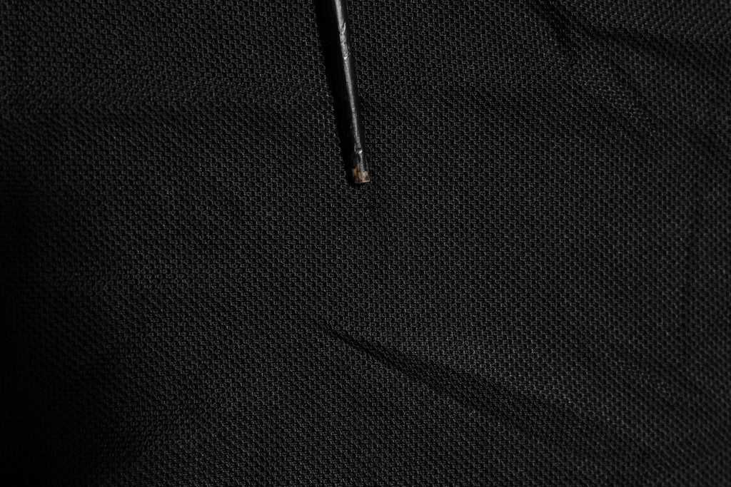 Black DG Silk Vneck Collared Men Polo T-shirt