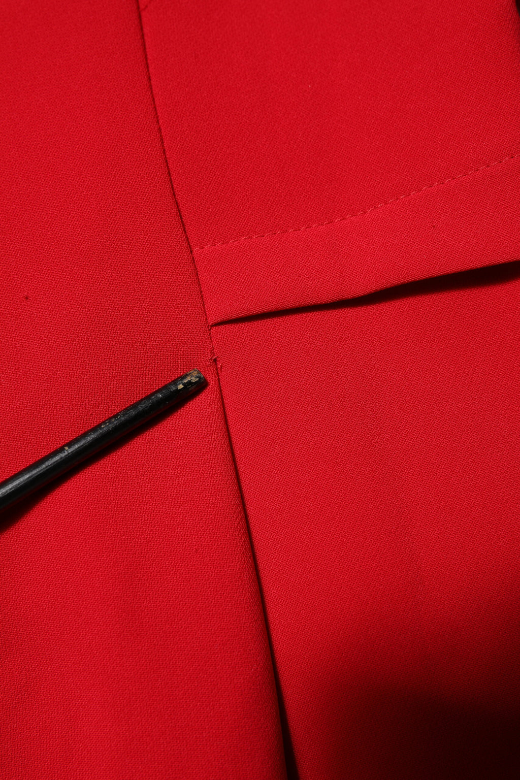 Red Above Knee Long Sleeves Sheath Dress