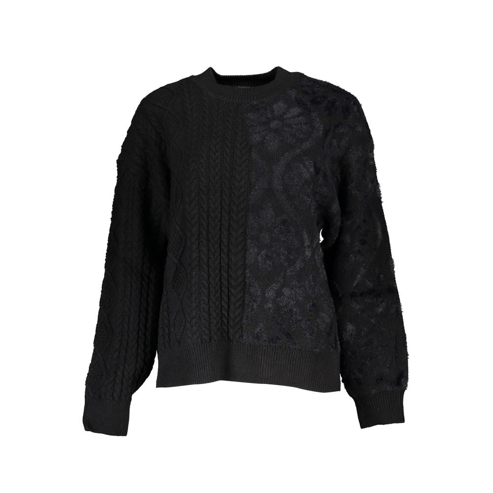 Desigual Black Cotton Women's Turtleneck Sweater