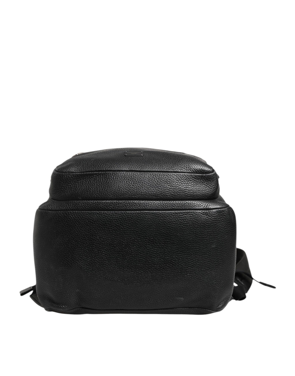 Black Palermo Backpack Hammered Calfskin Leather Bag