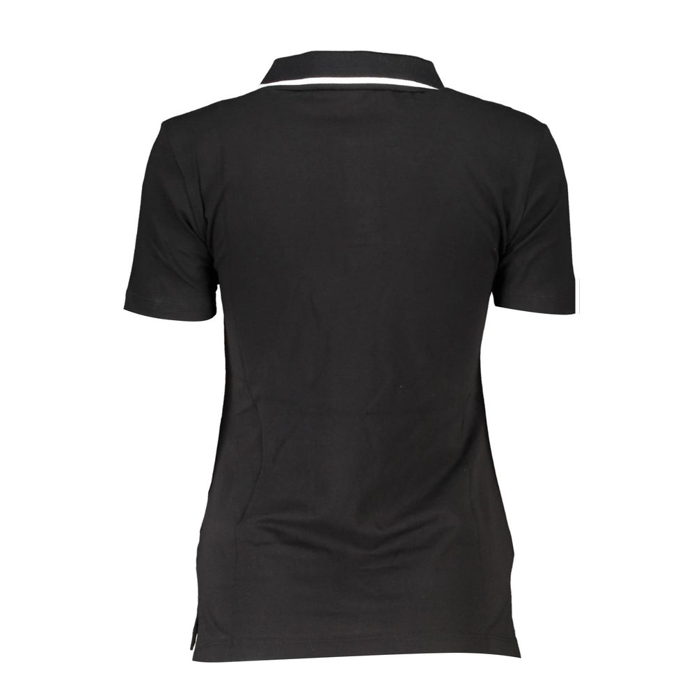 Black Cotton Polo Shirt