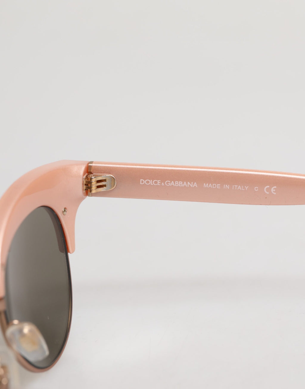 Pink Gold Mirrored Cat Eye DG6109 Sequined Sunglasses