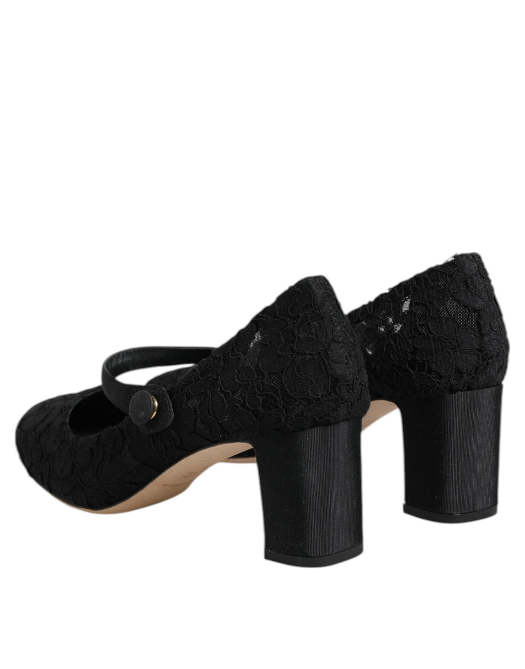 Black Mary Jane Taormina Lace Pumps Shoes