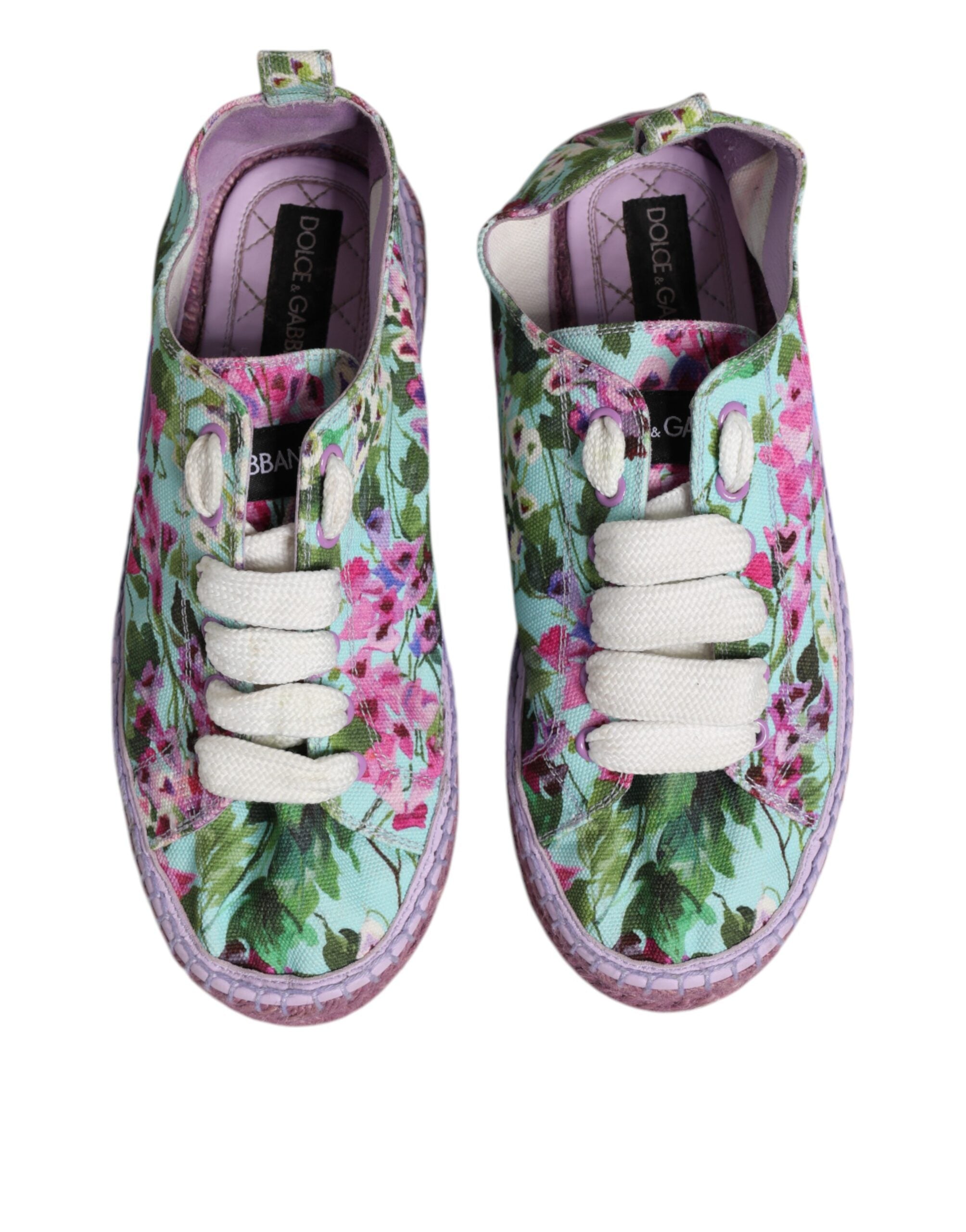 Multicolor Canvas Espadrilles Sneakers Shoes