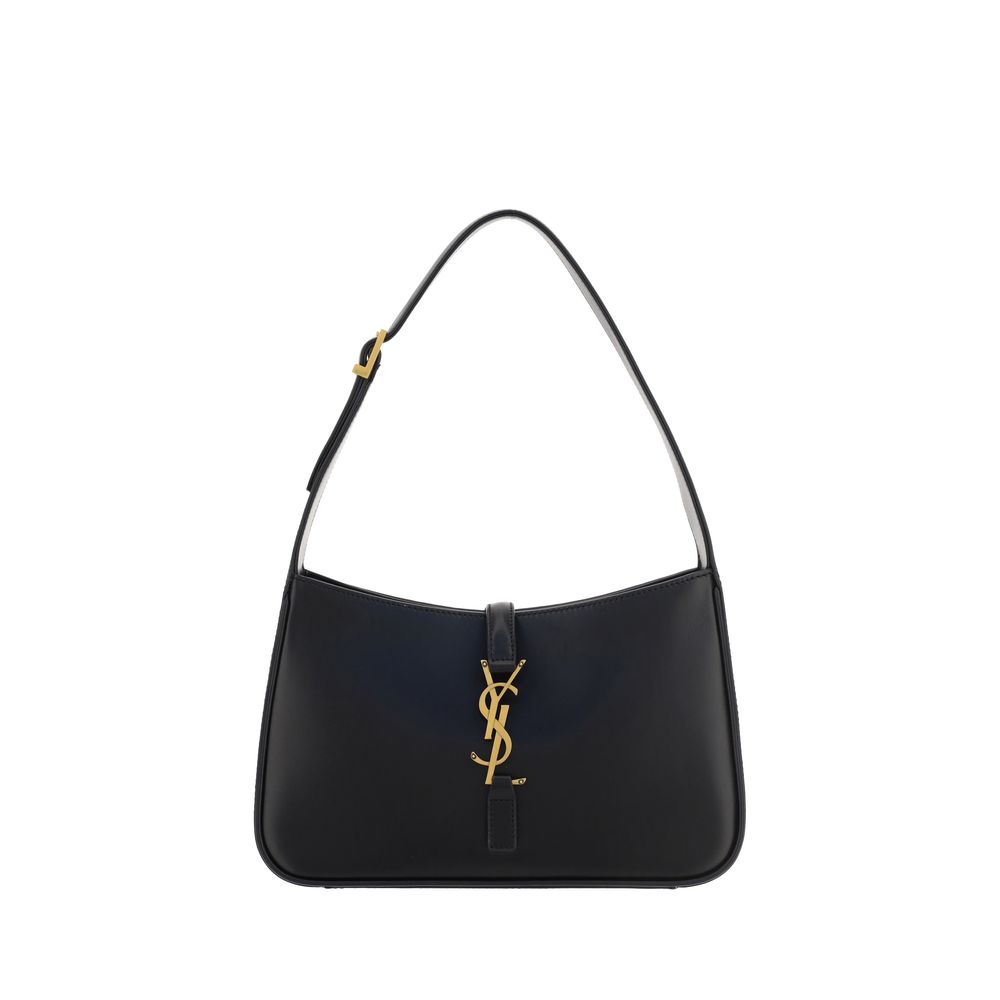 Saint Laurent Black Calf Leather Bos Taurus Shoulder Bag