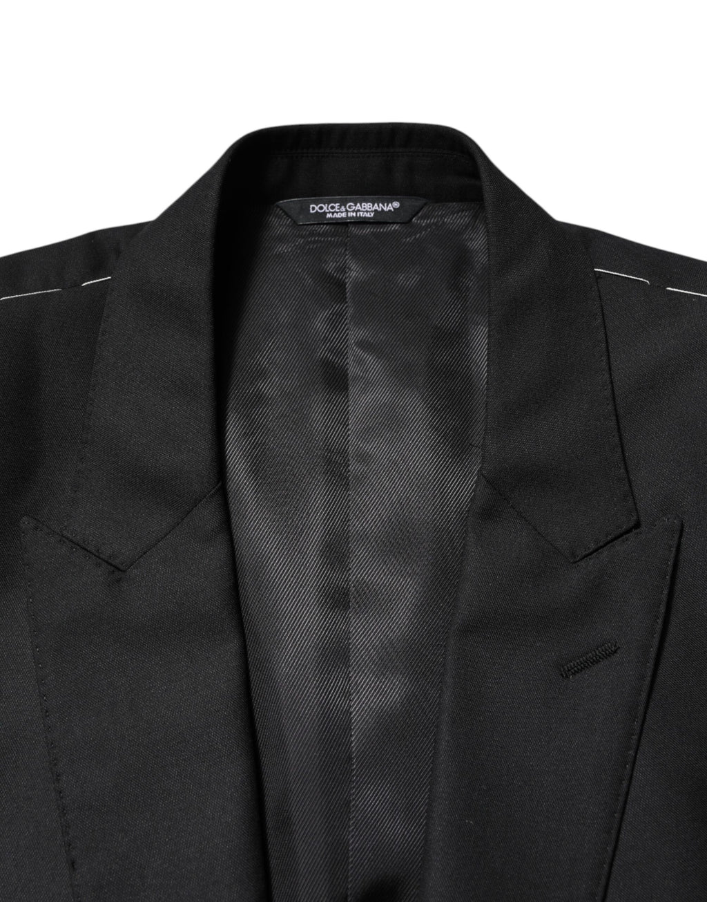 Black Wool Single Breasted Jacket Blazer
