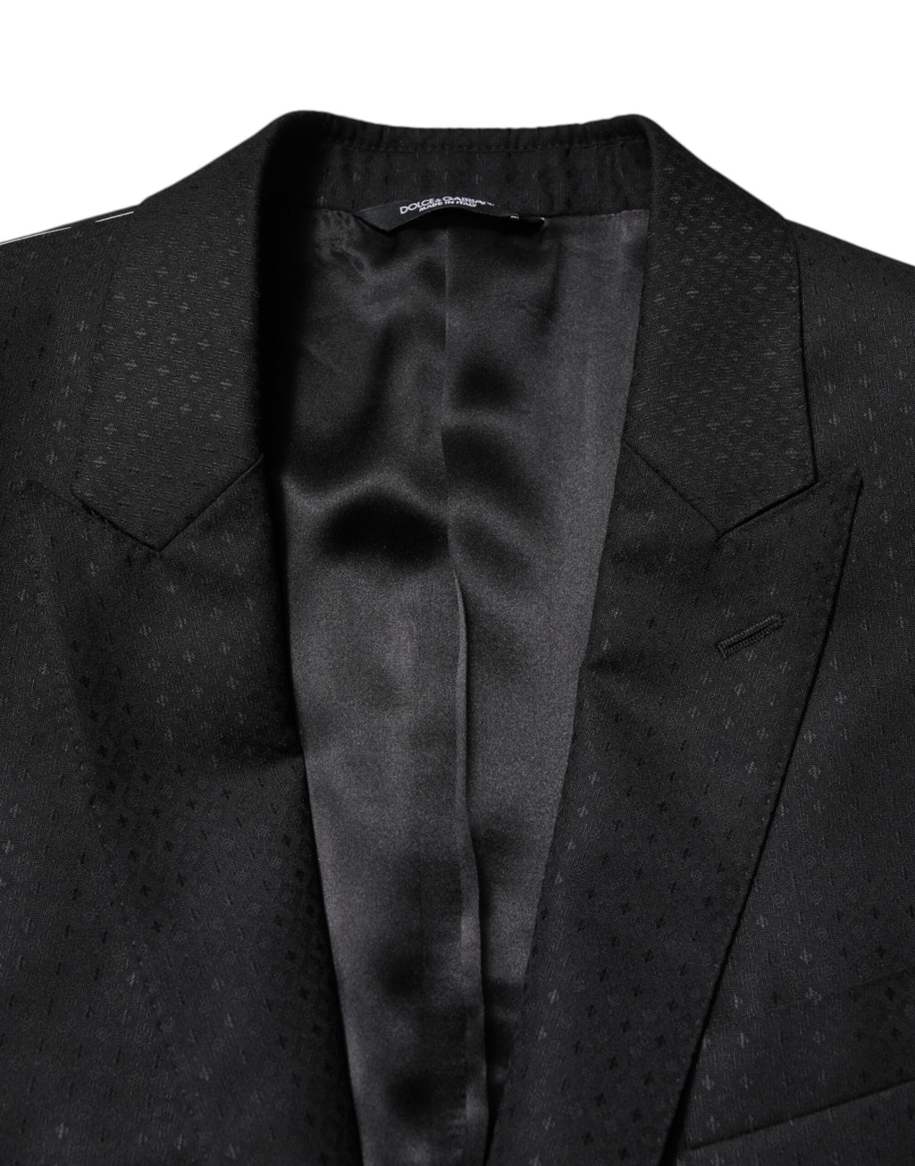 Black Jacquard Single Breasted 2 Piece Suit