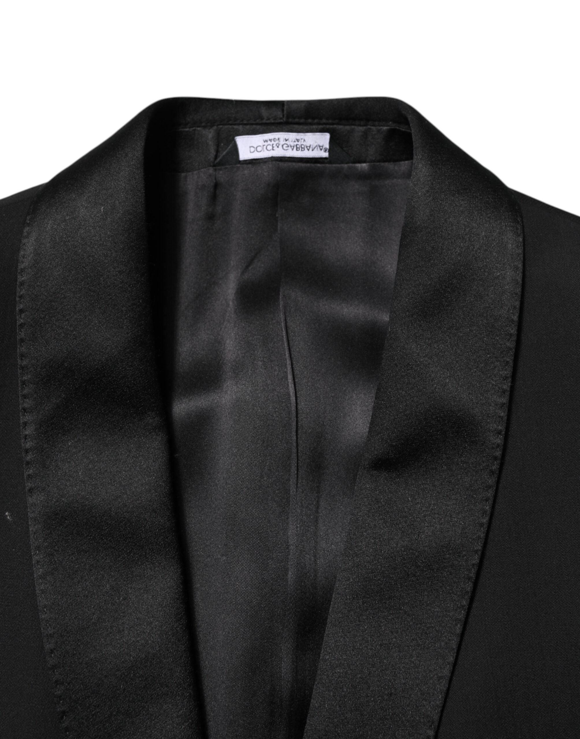 Black Wool 3 Piece Single Breasted Suit