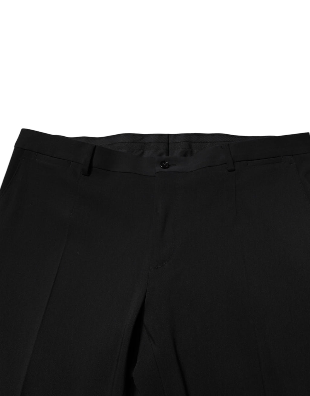 Black Cotton Single Breasted 2 Piece Suit