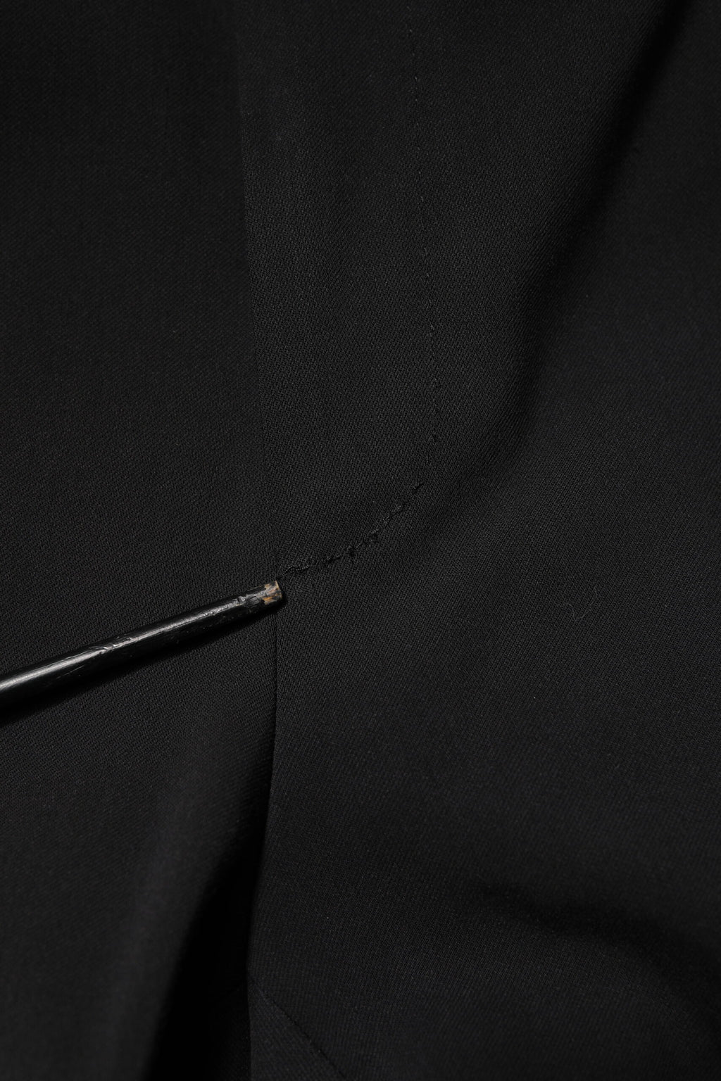 Black Cotton Single Breasted 2 Piece Suit