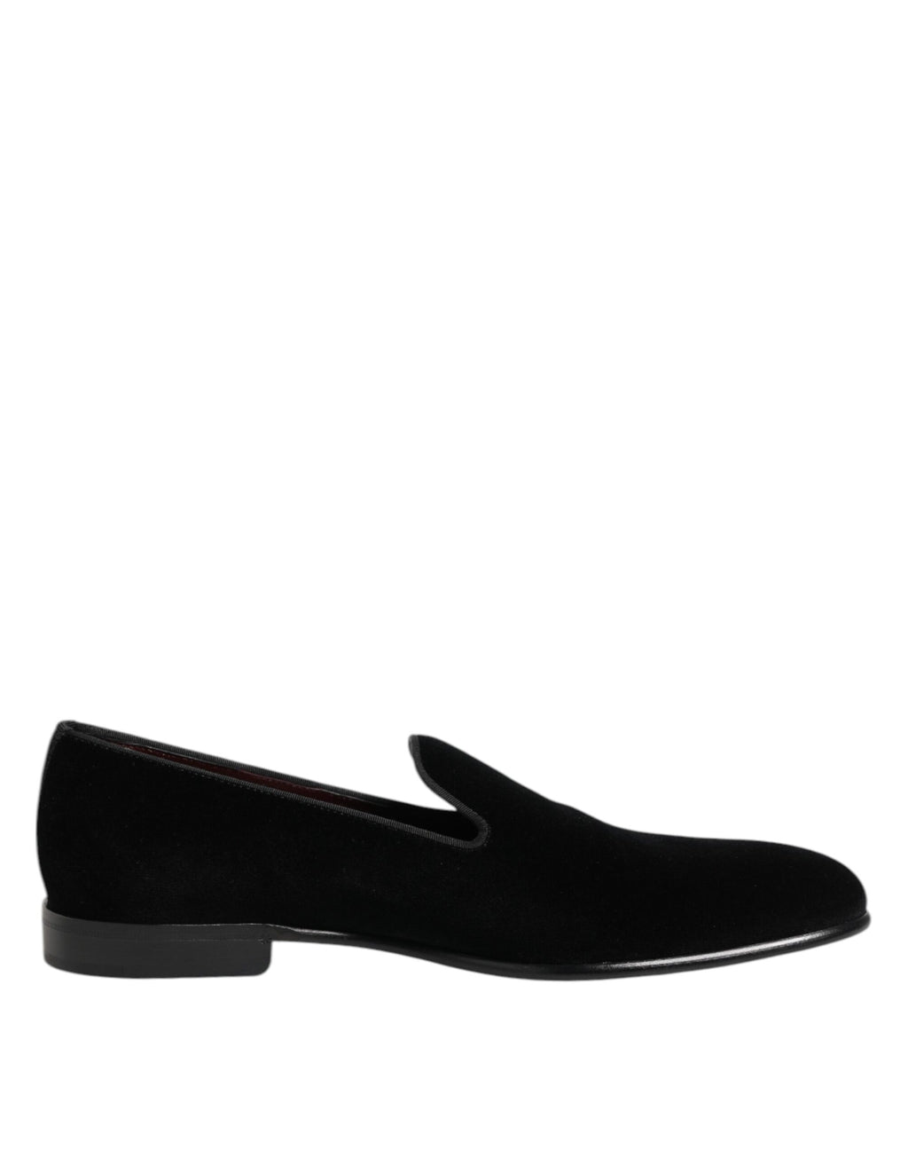 Black Velvet Slip On Loafers Men Formal Shoes