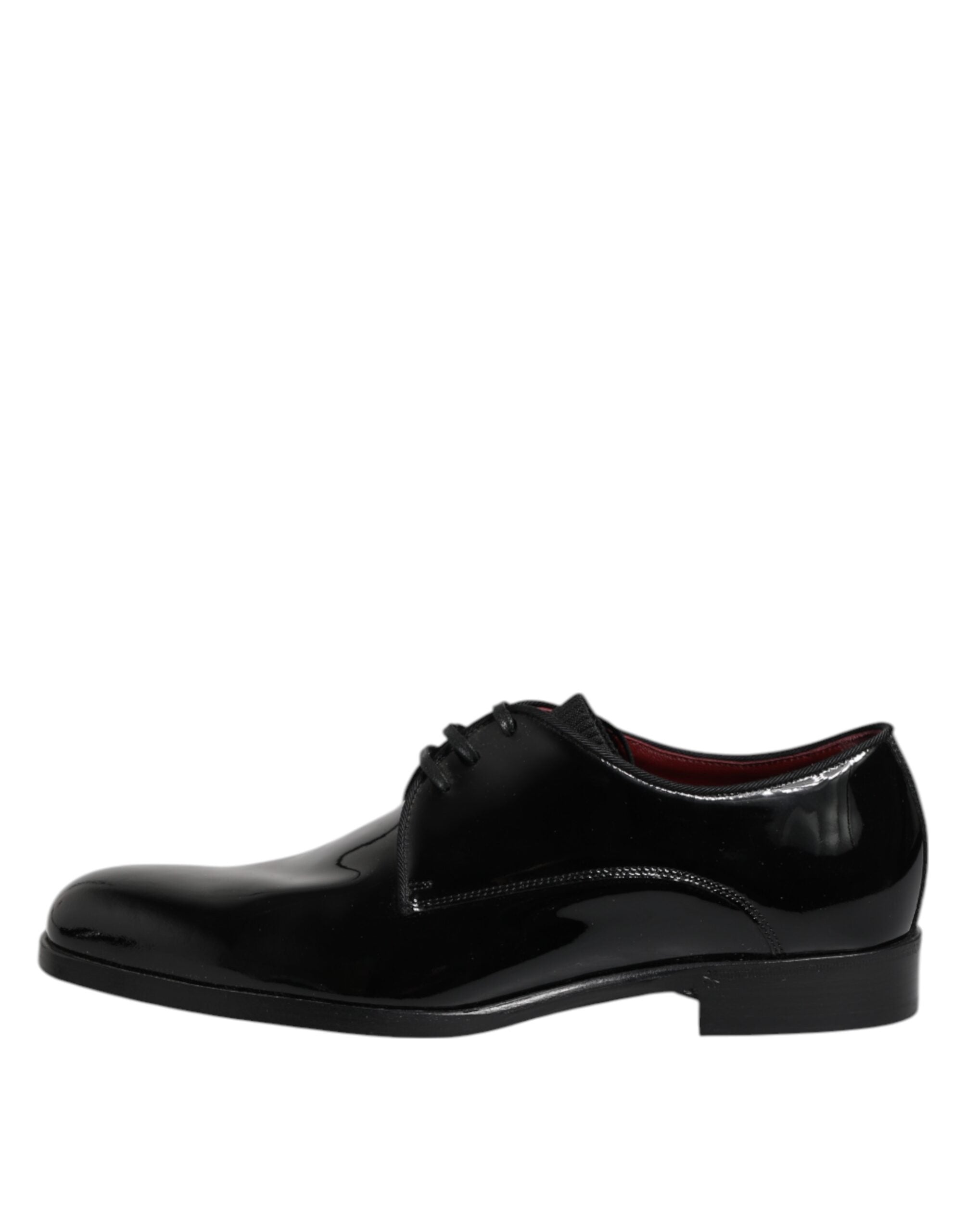 Black Leather Lace Up Men Derby Formal Shoes