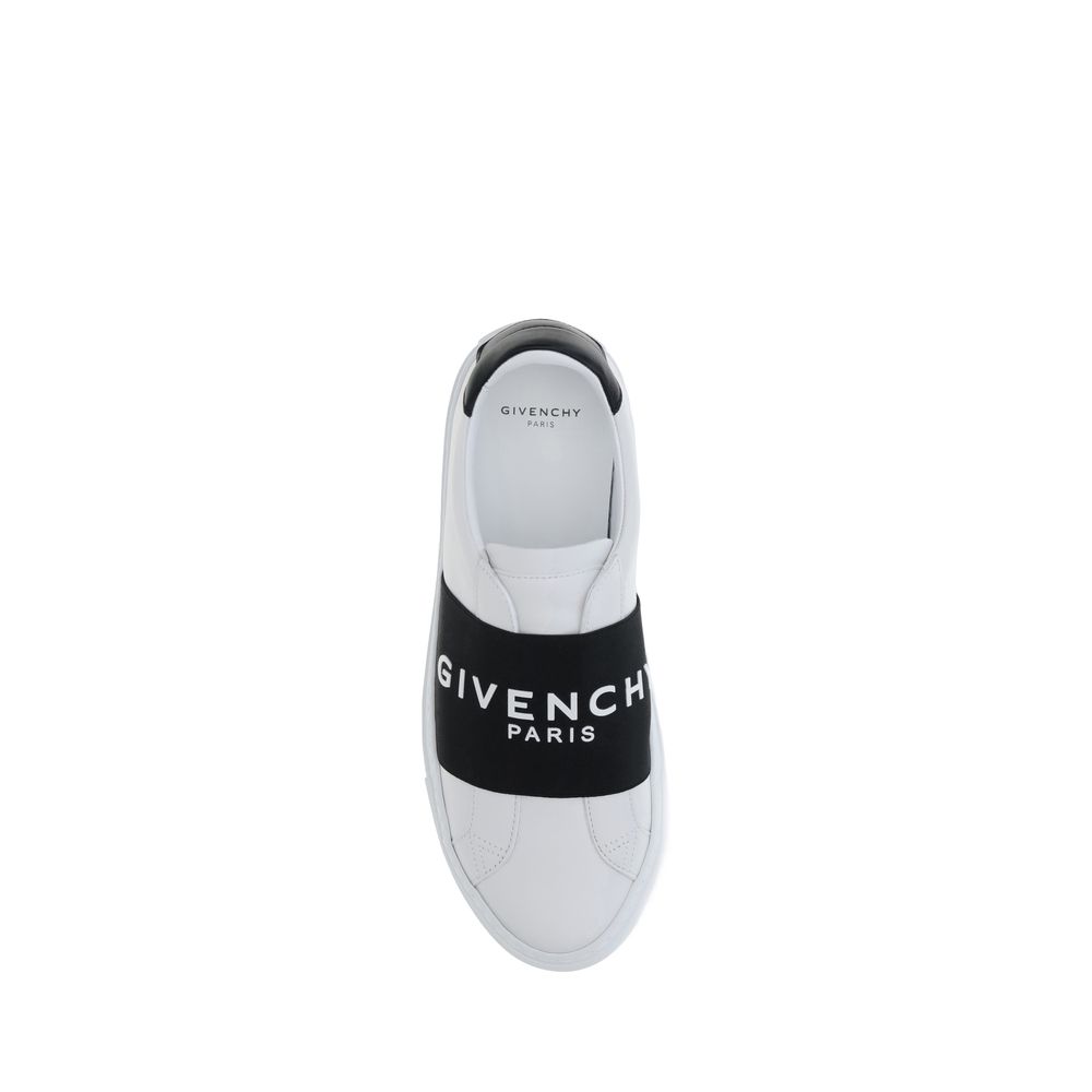 Givenchy White Calf Leather Bos Taurus Low Top Sneakers