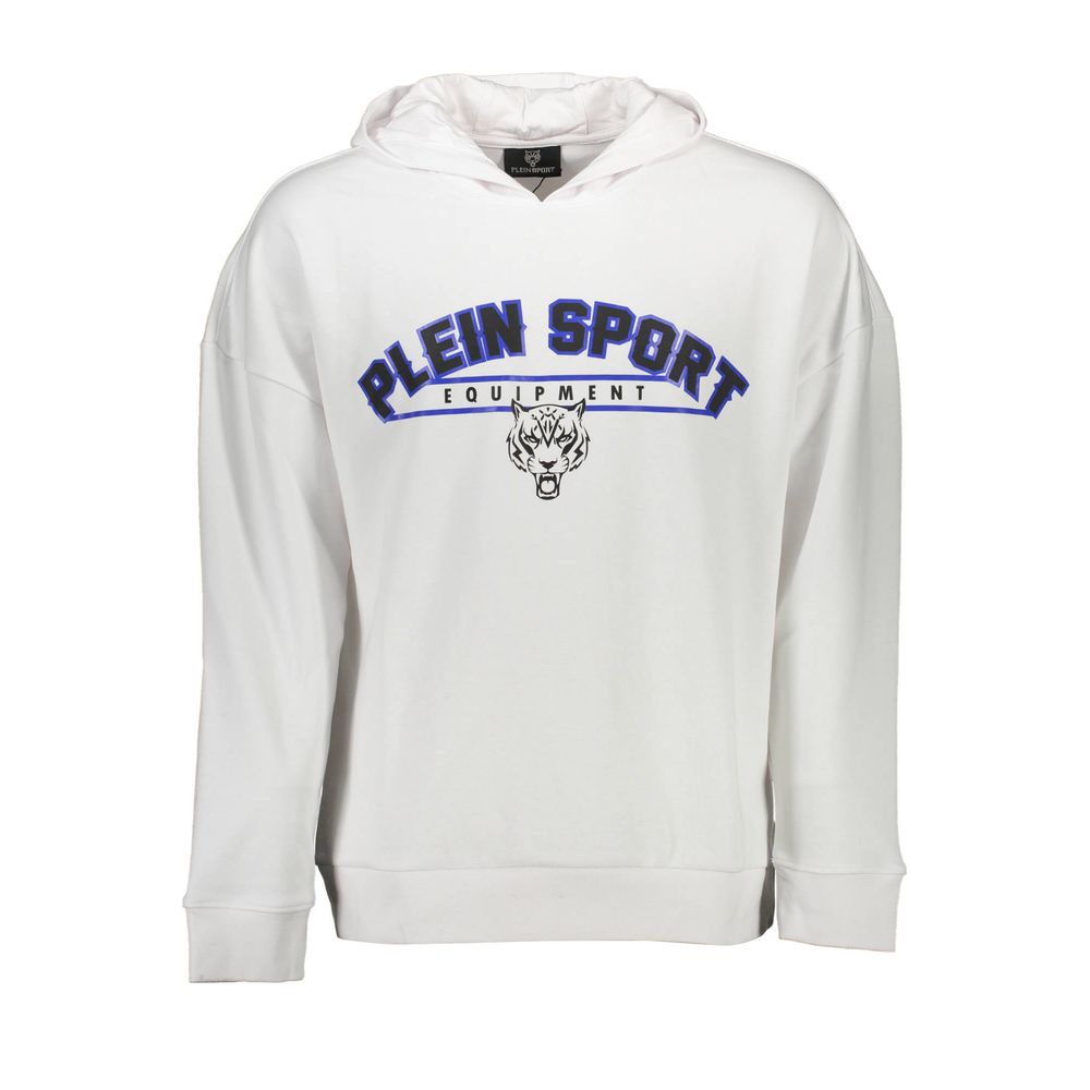 Plein Sport White Cotton Men Sweater