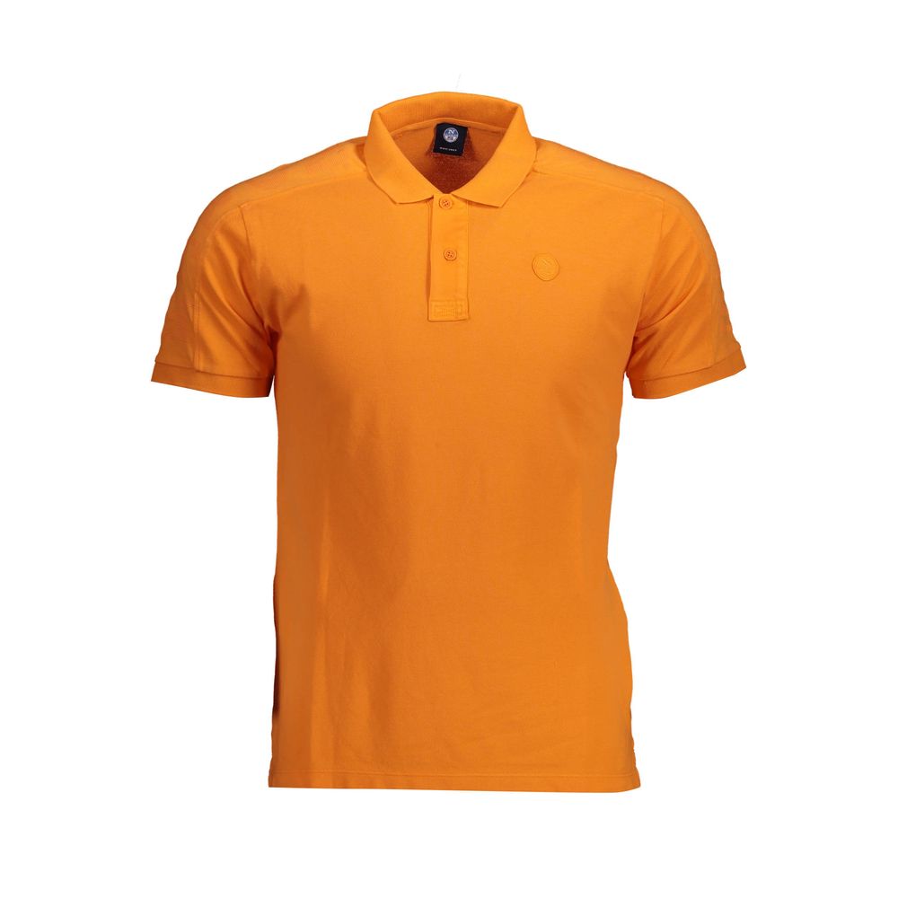 Orange Cotton Polo Shirt