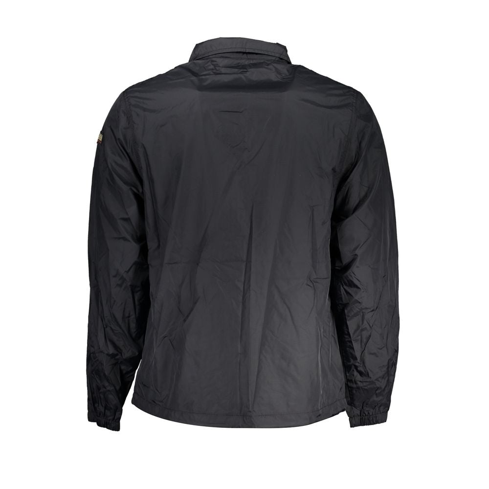 Napapijri Black Polyester Men Jacket
