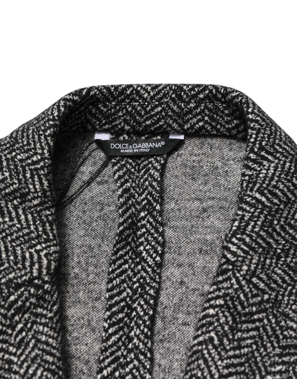 Black White Double Breasted Men Suit Blazer