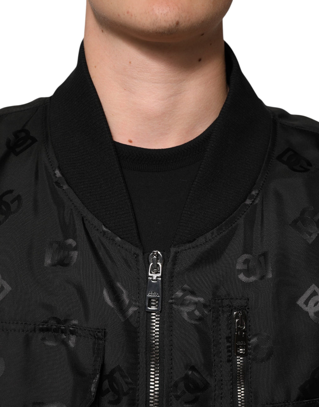 Black Cargo Windbraker Logo Mania Jacket