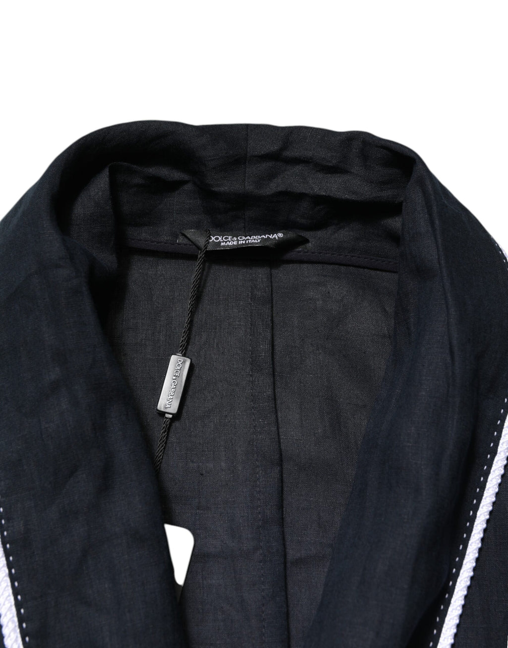 Dark Blue DG Embroidery Jacket Robe Blazer