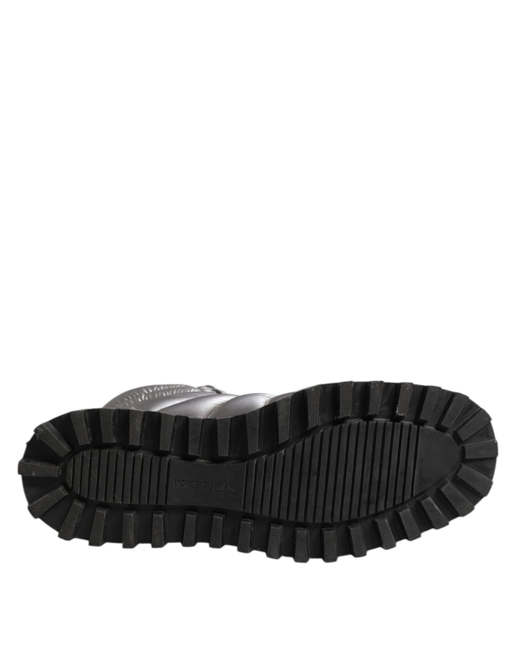 Silver Padded Mid Calf Lace Up Boots Shoes