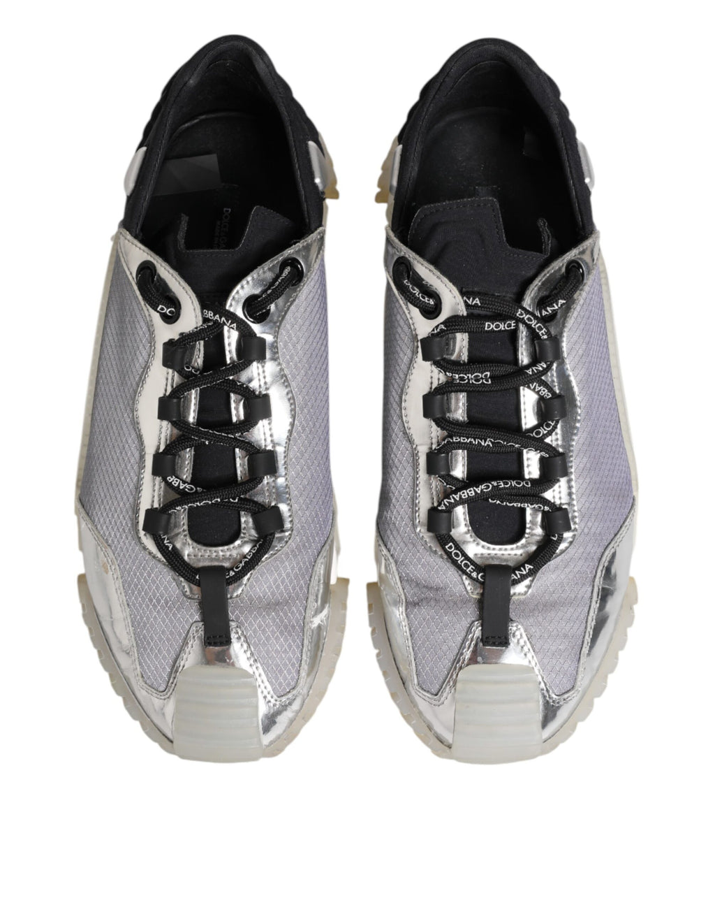 Black Silver NS1 Men Low Top Sneakers Shoes