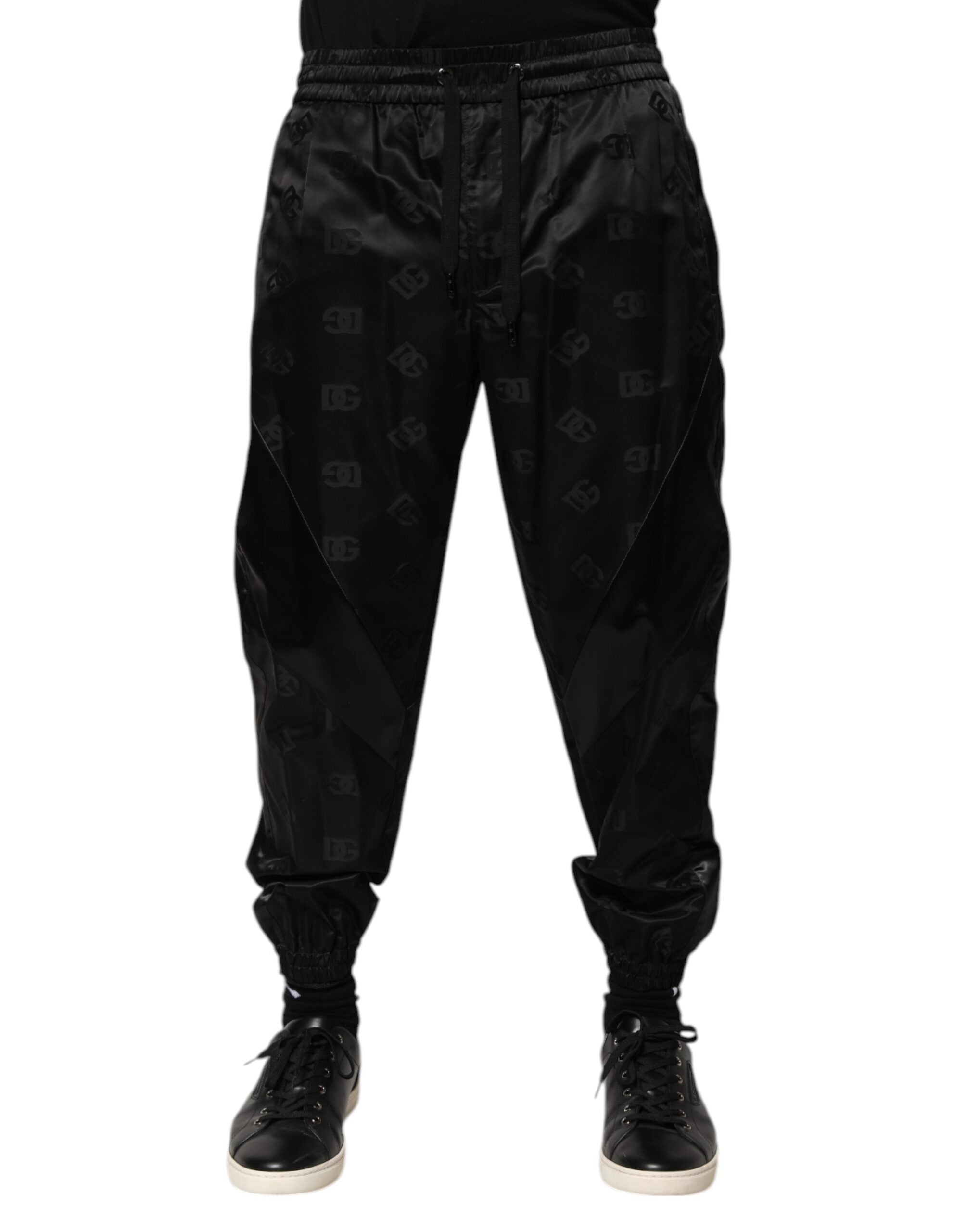 Black Logo DG Print Men Jogger Sweatpants Pants