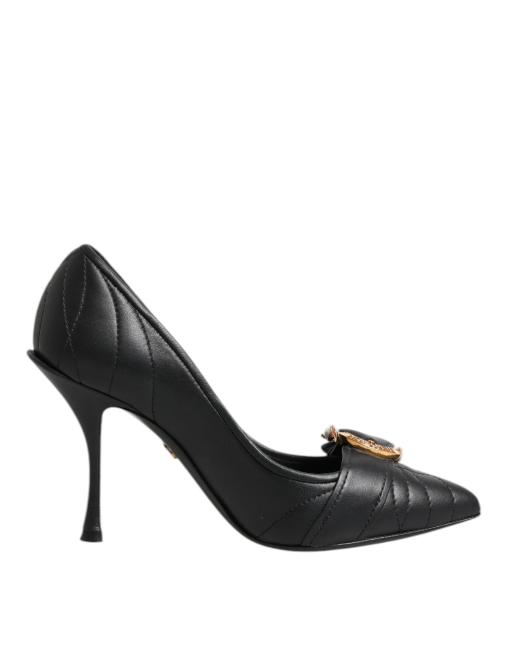 Black Devotion Leather Heels Pumps Shoes