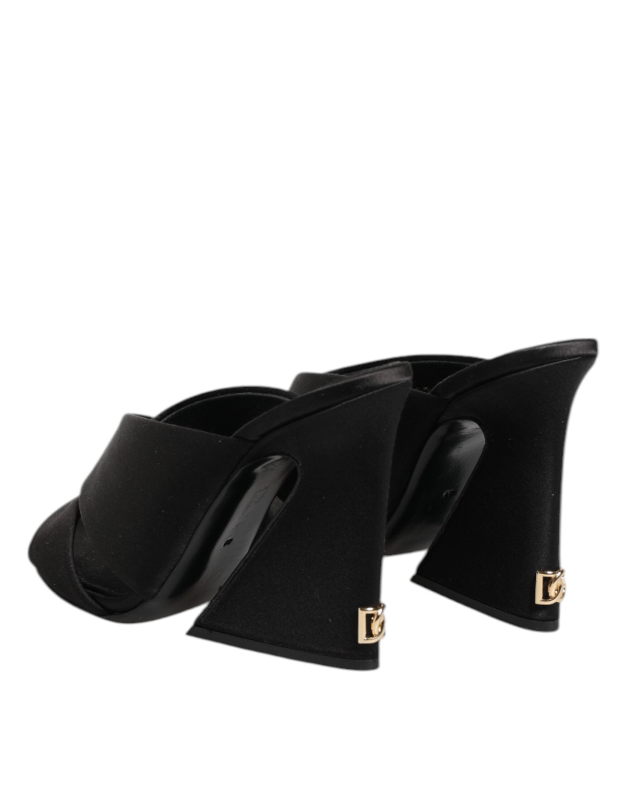 Black Keira Baroque High Heel Sandals Shoes