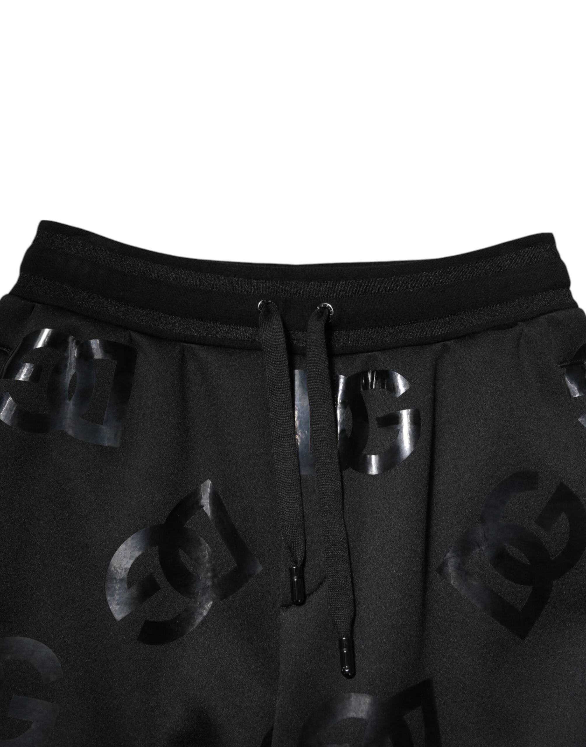 Black Logo Cotton Bermuda Sweatshorts Shorts