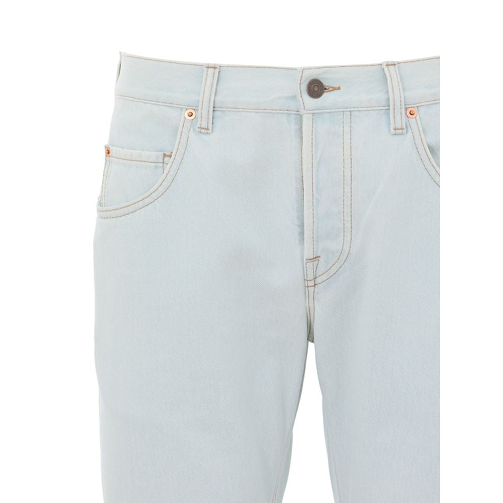 Blue Cotton Relaxed Fit Jeans