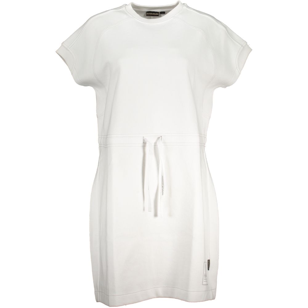 Napapijri Bianco Cotton Women Dress
