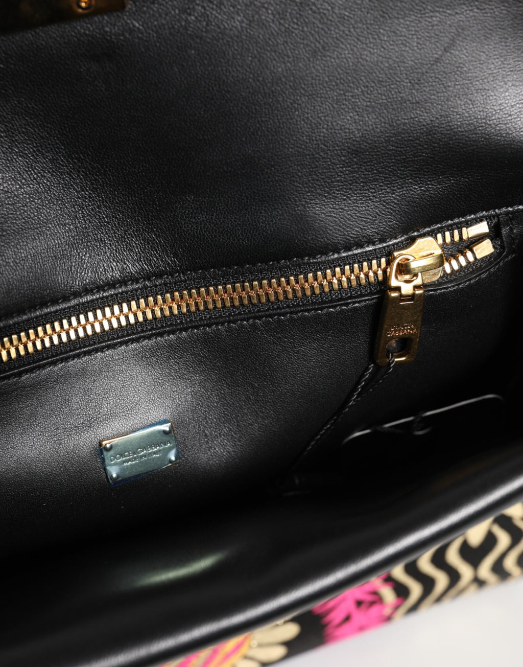 Multicolor Jacquard Floral Document Briefcase Bag