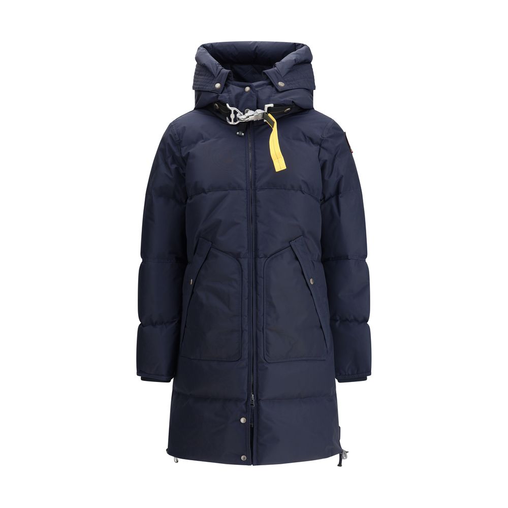 Parajumpers Blue Nylon Full-Length Jacket