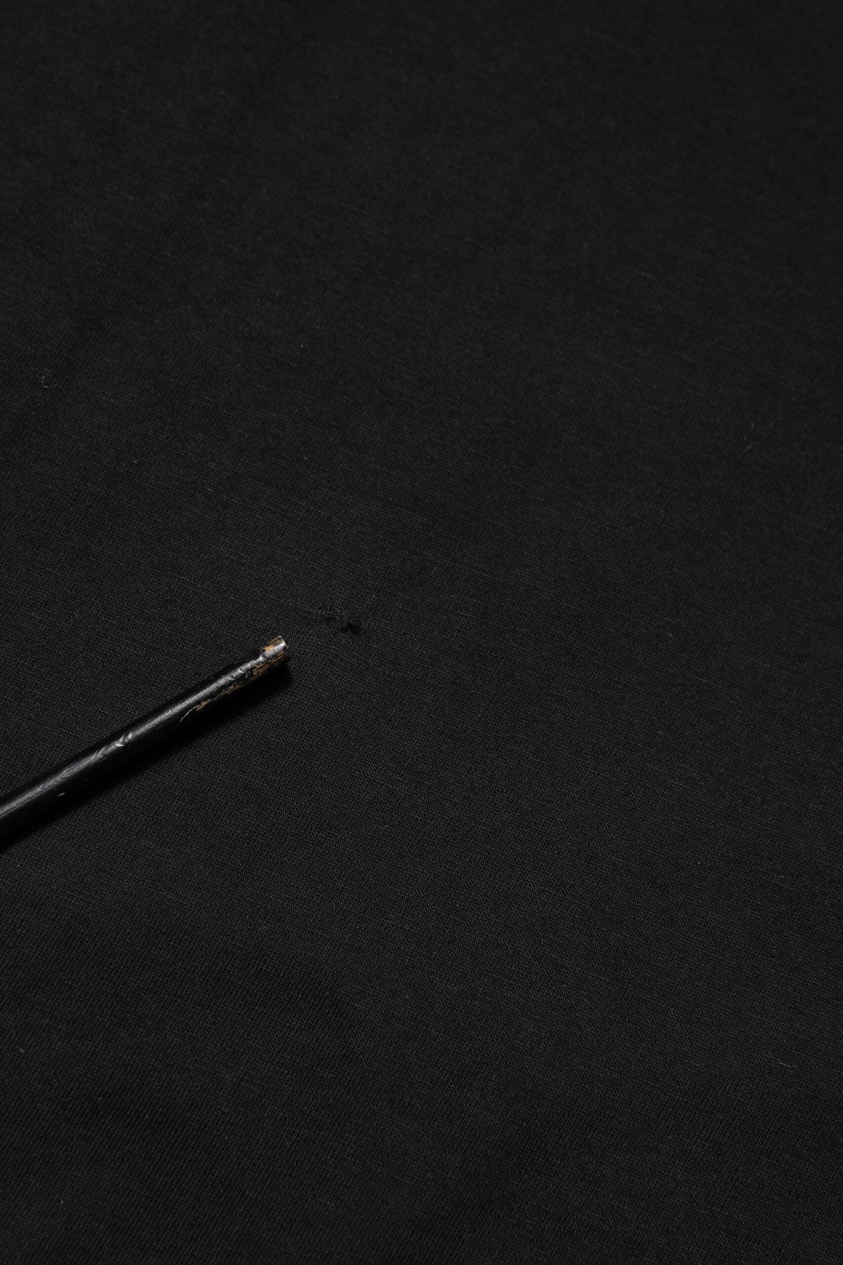 Black Logo Plaque Cotton Crew Neck T-shirt