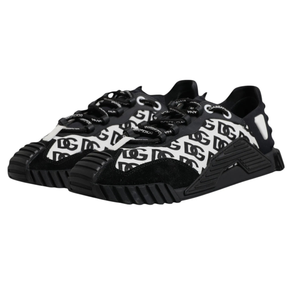 Black Logo Lace Up Low Top NS1 Sneakers