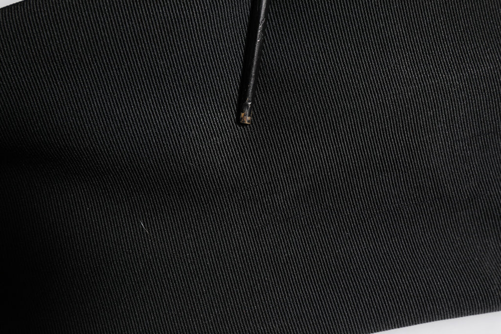 Black Acetate HighWaist Tapered Trouser Pants