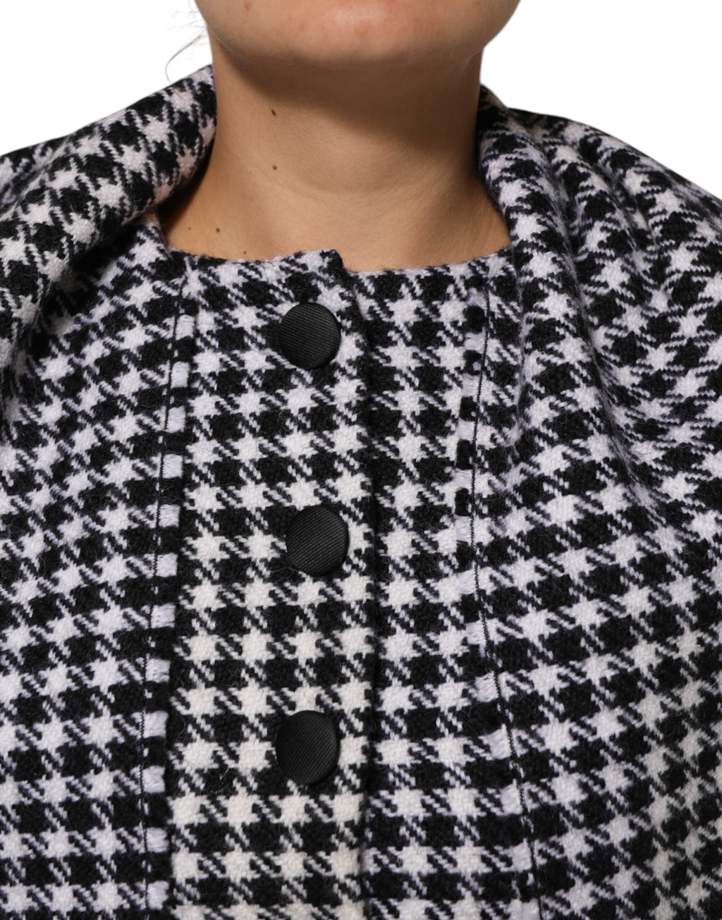 Multicolor Wool Monochrome Patterned Jacket