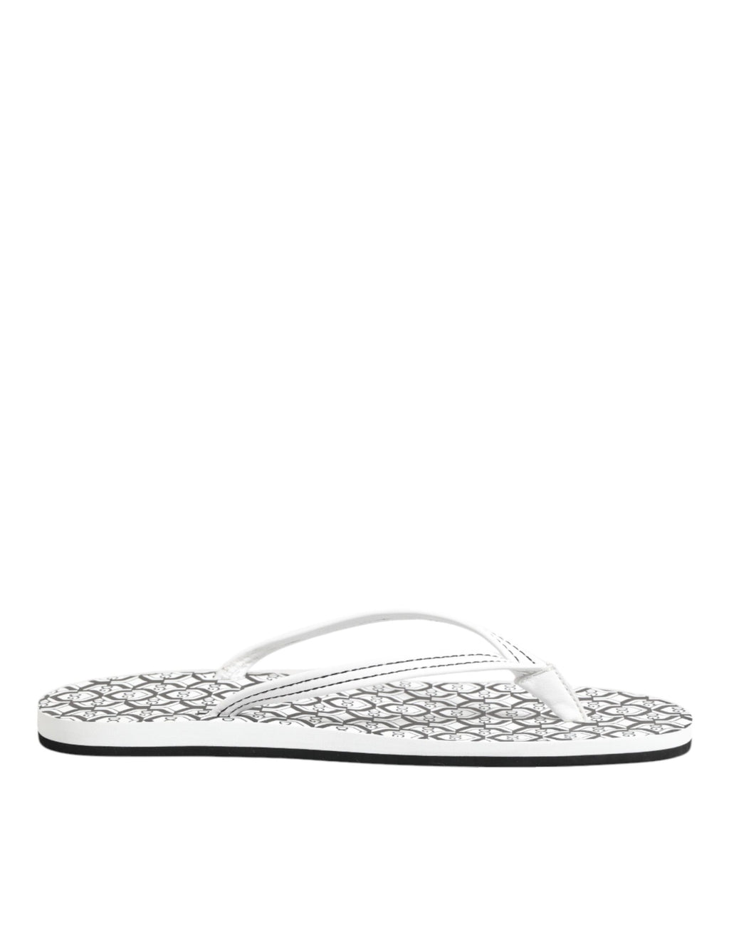Black White Logo Beachwear Flats Slipper Shoes