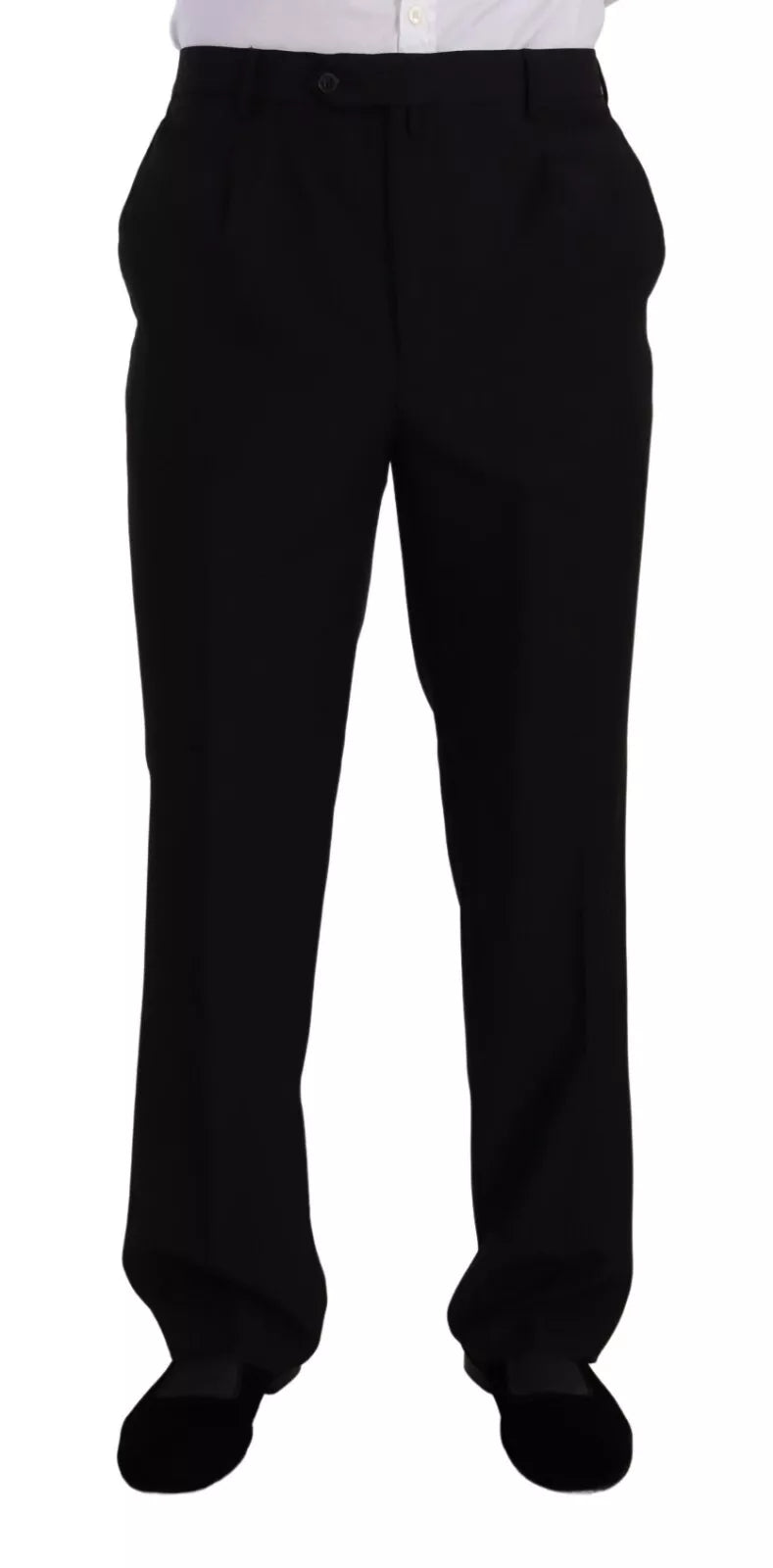 Blue Polyester Single Breasted Formal 2 Piece Suit