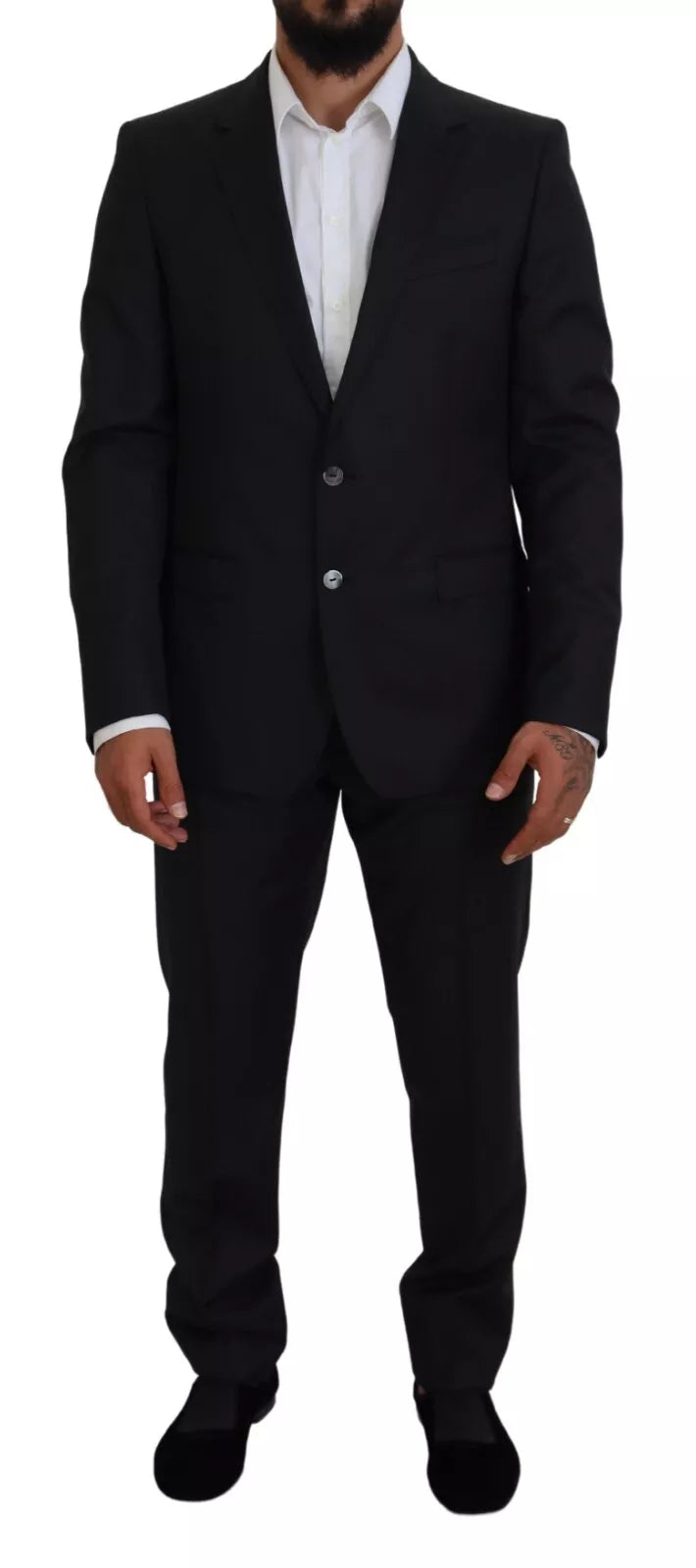 Melange Grey Wool 2 Piece MARTINI Suit