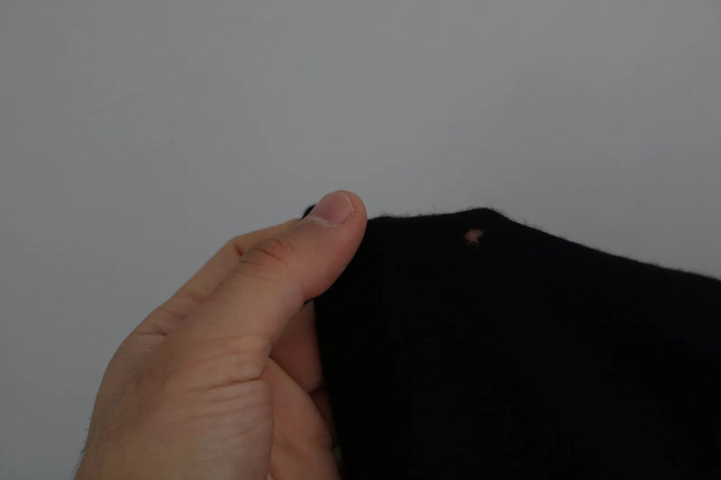 Black Cashmere Crewneck Pullover Sweater