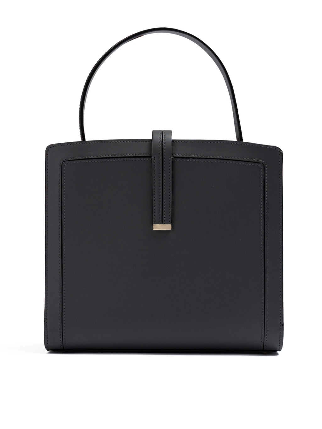 Anthracite Leather Shoulder Bag