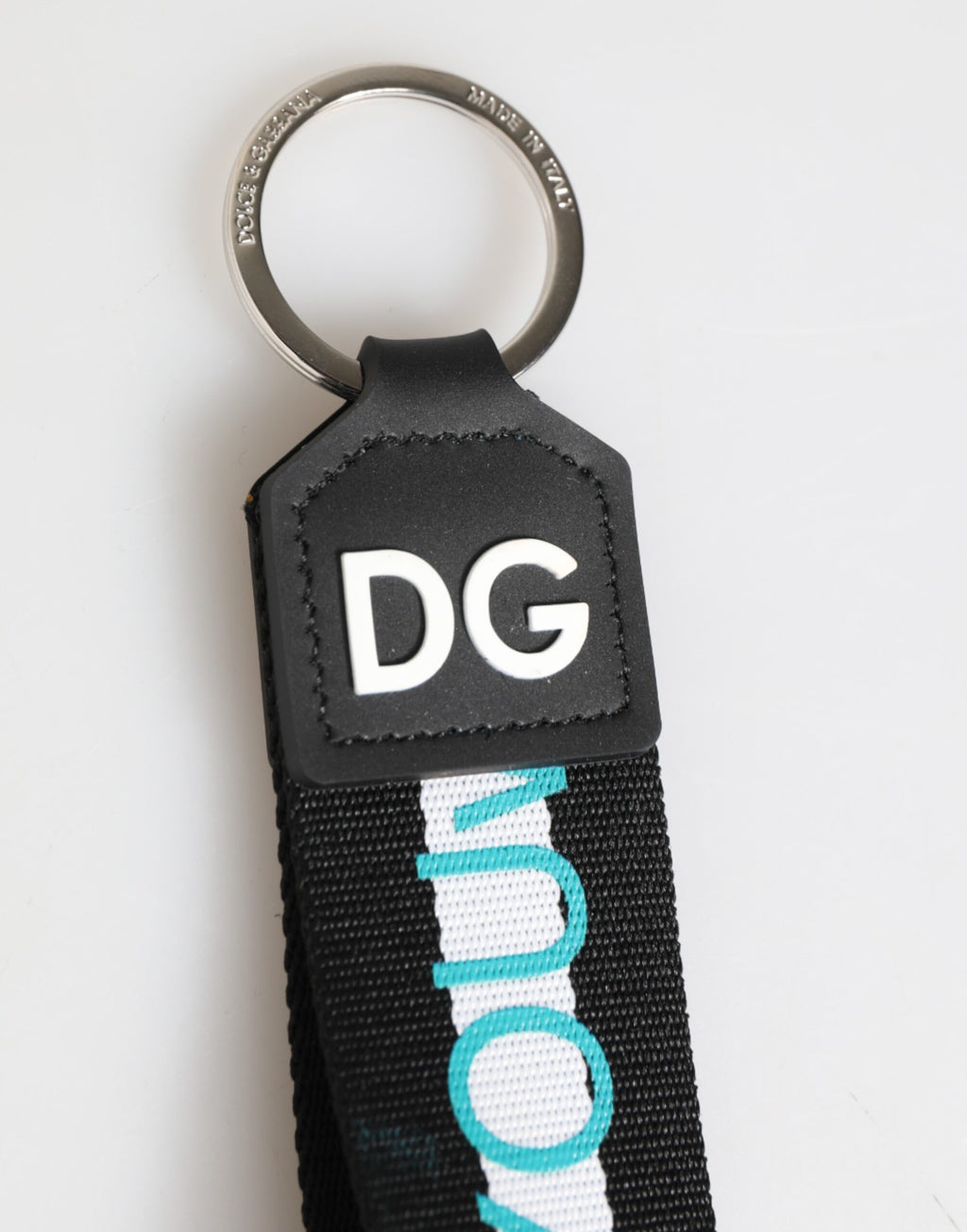 Multicolor Logo Polyester Brass Holder Keychain Keyring