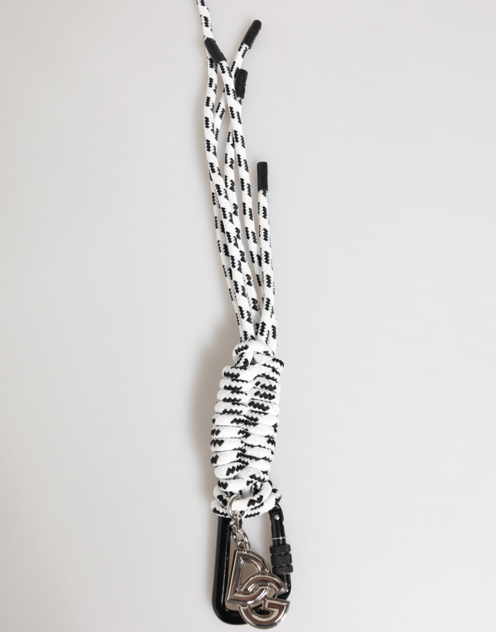 Multicolor Polyester Tape String DG Logo Keychain Keyring