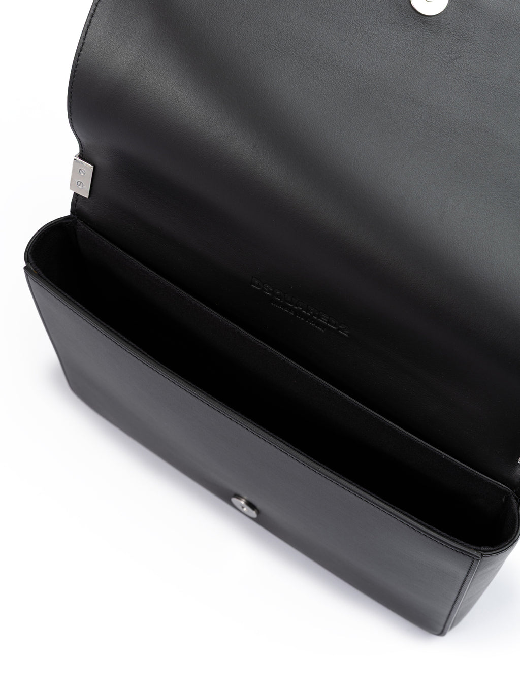 Black Leather Messenger Bag