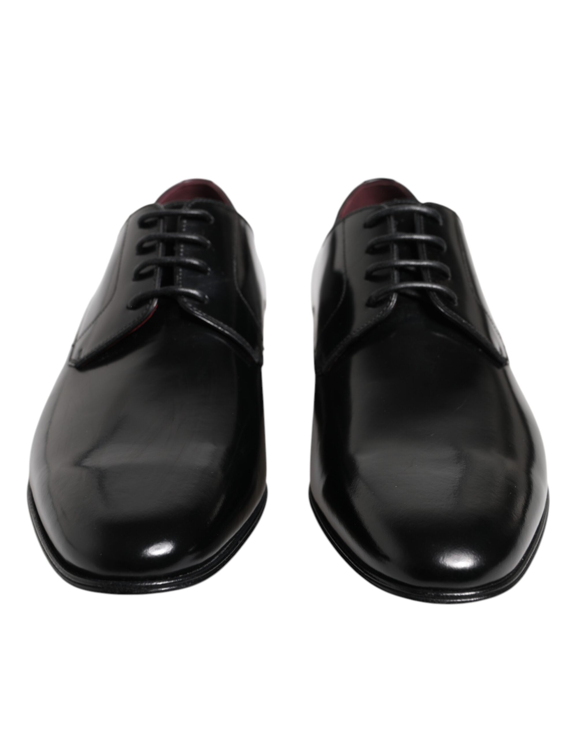 Men Dress Black Calfskin Leather Derby Shoes